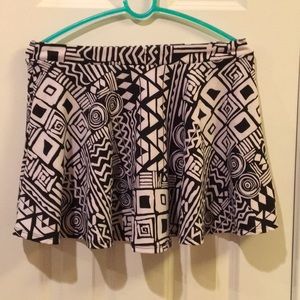 Black and white skirt